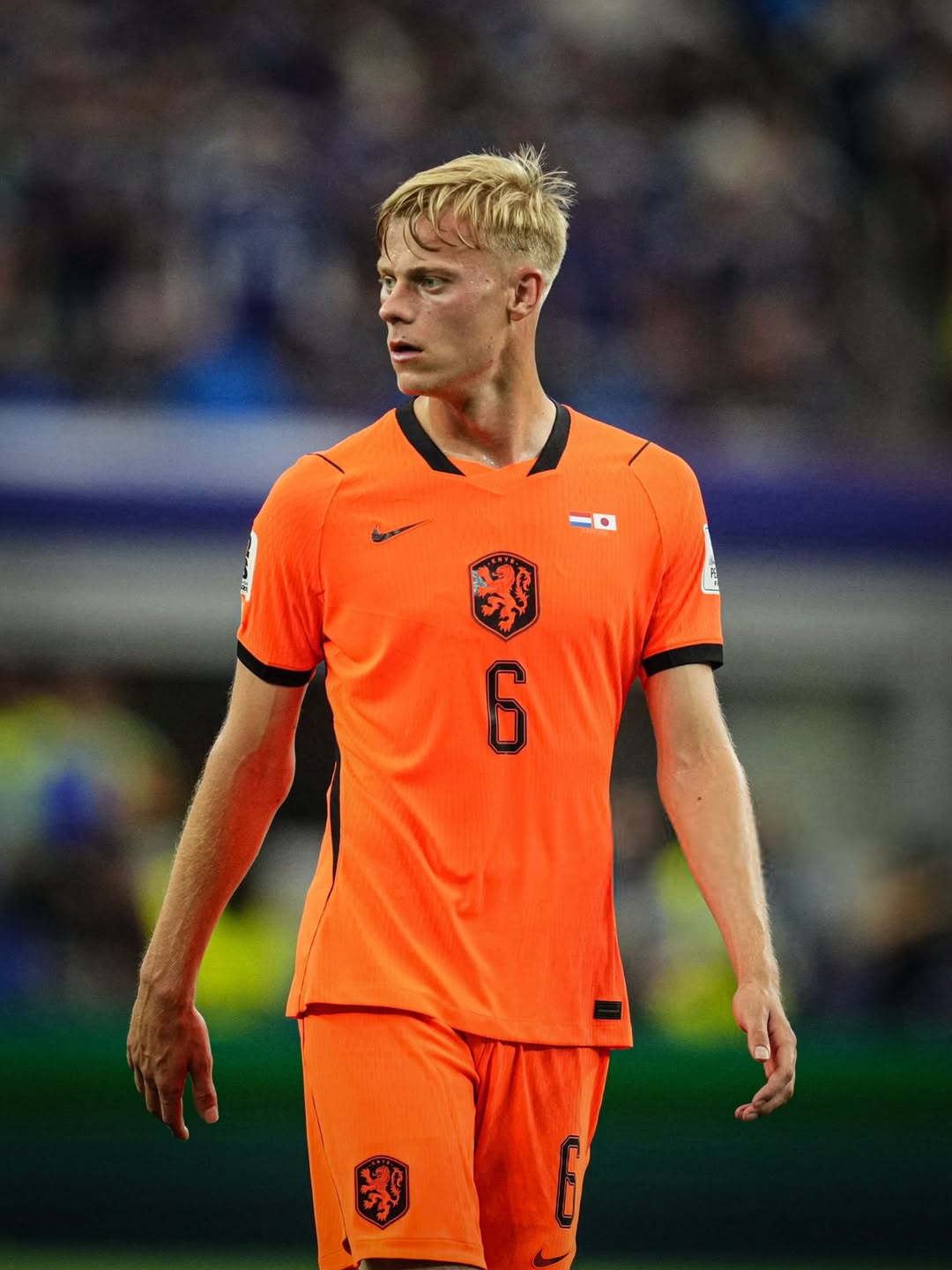 Jan Paul van Hecke playing for the Netherlands